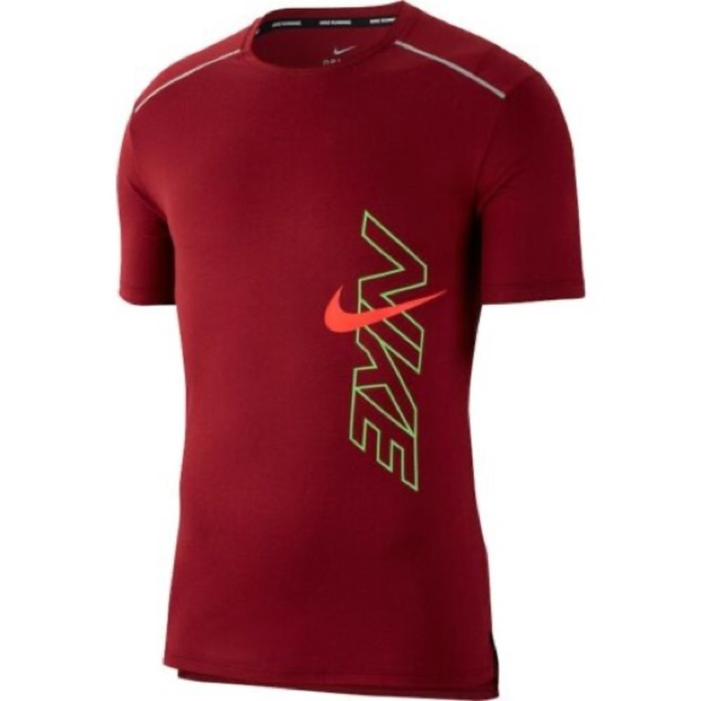 Nike Dri-Fit Breathe Rise 365 Running Top Shirt Red